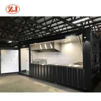 Mobile 20ft container kiosk restaurant for sale