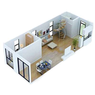 Customize Pre made Mobile 2 Bedroom 40ft Container House home